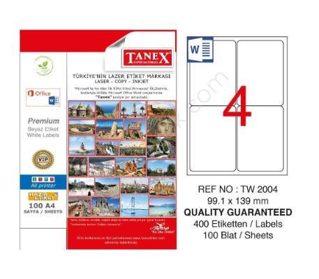 ლეიბლი ა4 1x4 100ფურც(99.1x139) 4 ნაჭრიანი