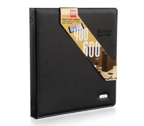 ტყავის სავიზიტე ბლოკნოტი 400 ბარათზე