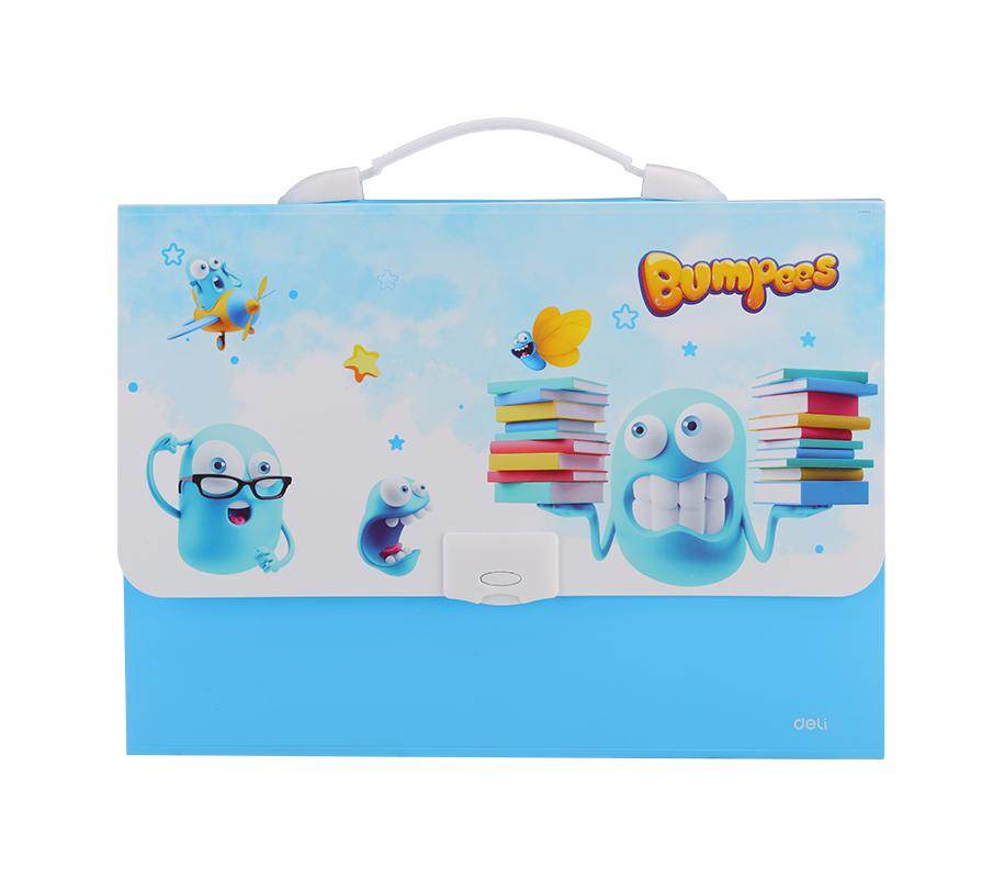 სასაბუთე ჩანთა პლასტიკური A4 -7 განყოფილებით