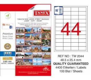 ლეიბლი ა4 1x44 100ფურც(48.5x25.4) - 44 ნაჭრიანი