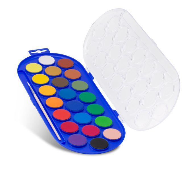 აკვარელი ნაკრები 22 ტაბლეტი 30 მმ