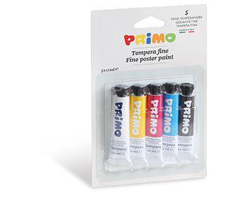 გუაში Poster paint tubes12ml5 colours blister