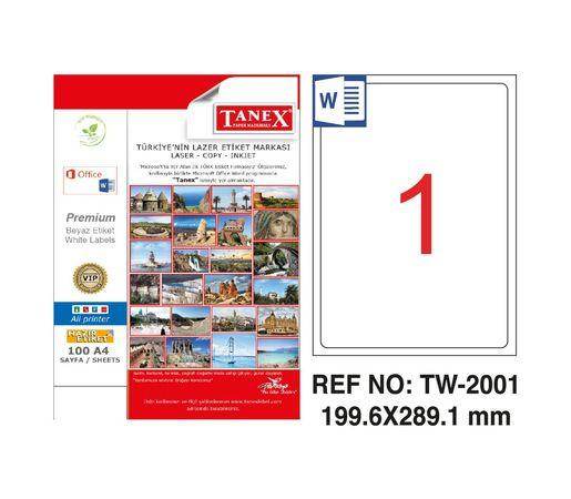 ლეიბლი ა4 1x1 100ფურც (199.6x289.1) - 1 ნაჭრიანი