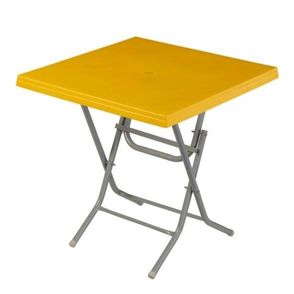 მაგიდა გასაშლელი LADIN Yellow 75x75