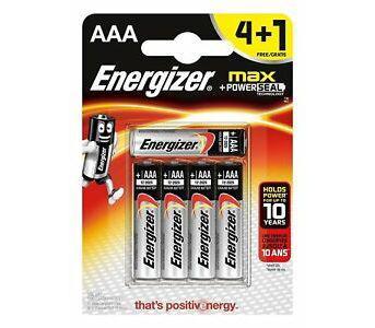 Energizer Alkaline Power AAA ელემენტი 4 plus1
