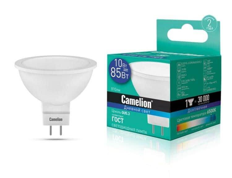 შუქდიოდური ნათურაLED10-JCDR-865-GU5.3 10W