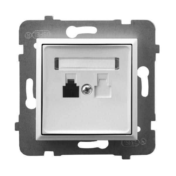 როზეტი ტელეფონის GPT-1U-m-00 1 განყოფილებიანი