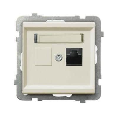 როზეტი კომპიუტერის GPK-1R-K-m-27 RJ45 Cat 5e 1 განყოფილებიანი