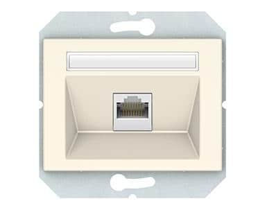 როზეტი ჩარჩოს გარეშე RJ45 Vilma KLRJ45-15e2-02 iv 1 განყოფილებიანი