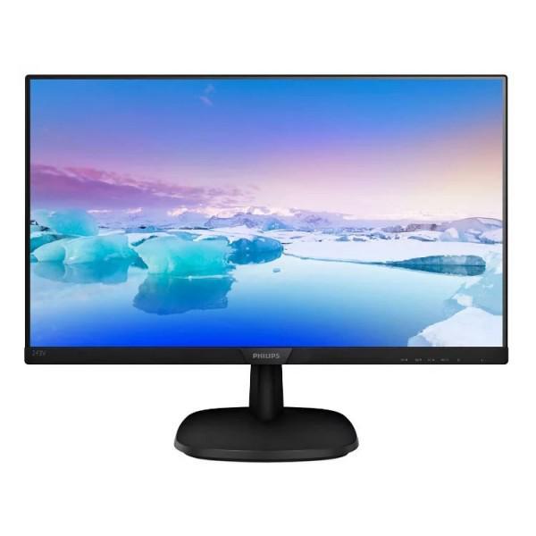 მონიტორი Philips 243V7QDSB 23.8 FHD IPS 4ms VGA DVI