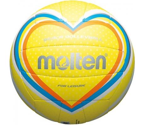 სანაპიროს ფრენბურთის ბურთი MOLTEN V5B1501-Y გარე მოხმარების, სინთ. ტყავი