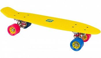 სკეიდბორდი IJDAM BOULEVARD TRICKSTER N30BA06 ყვითელი-ლურჯი-მალინისფერი