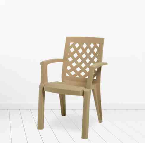 პლასტმასის სკამი ERGUVAN CT007 ყავისფერი