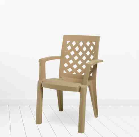 პლასტმასის სკამი ERGUVAN CT007 ყავისფერი