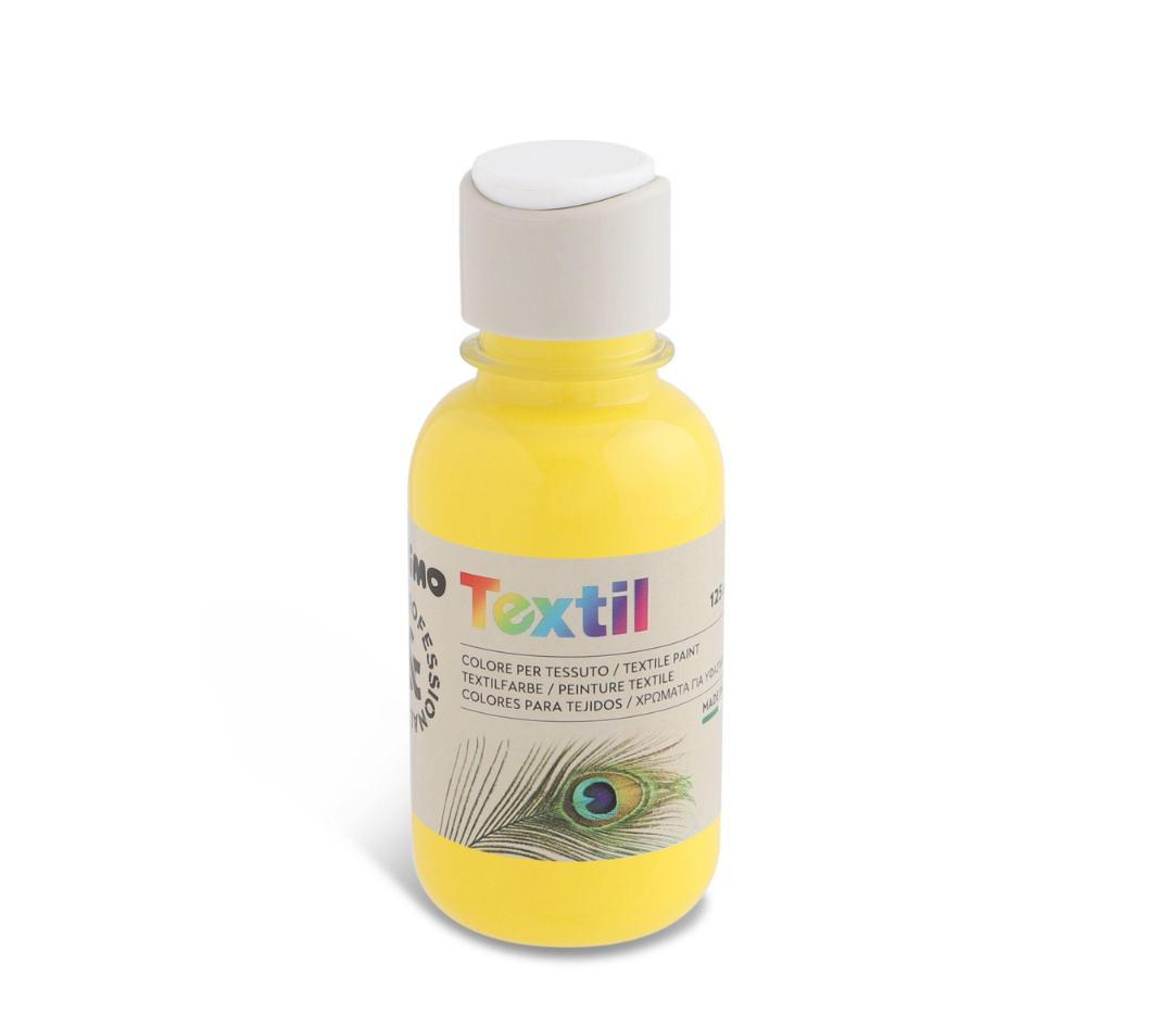 აკრილის საღებავი 410TX125201 Textile paint 125 ml bottle with flow-control cap yellow