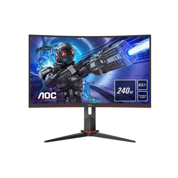 მონიტორი AOC C27G2ZE-BK 27 FHD VA 240Hz 0.5ms 2xHDMI DP-Red