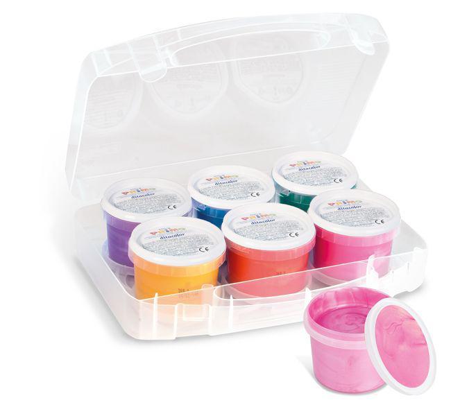 თითებით სახატავი საღებავი 6x100ml 6 ფერი painter