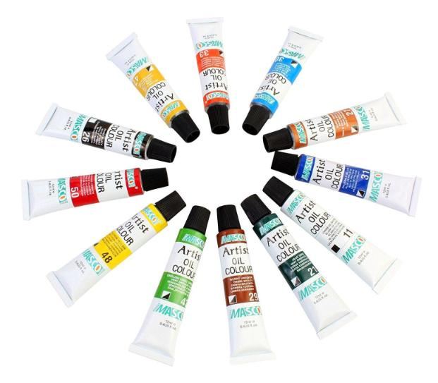 ზეთოვანი საღებავი ნაკრებში O1212-8