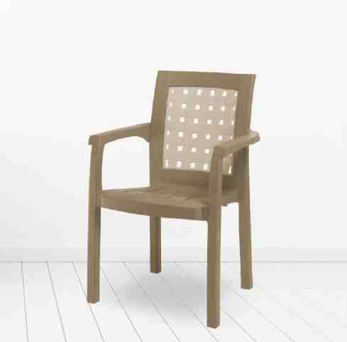 პლასტმასის სკამი KRIZANTEM CT011 კაპუჩინო