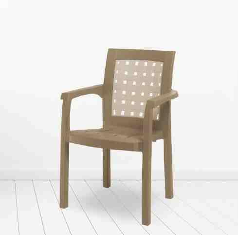 პლასტმასის სკამი KRIZANTEM CT011 კაპუჩინო