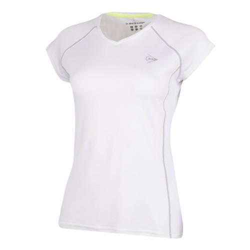 მაისური ქალის Dunlop CLUB M თეთრი