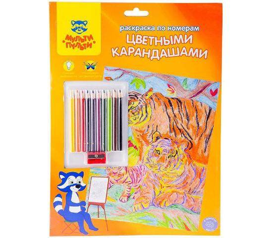 სახატავი ნაკრები ფერადი ფანქრებით А4