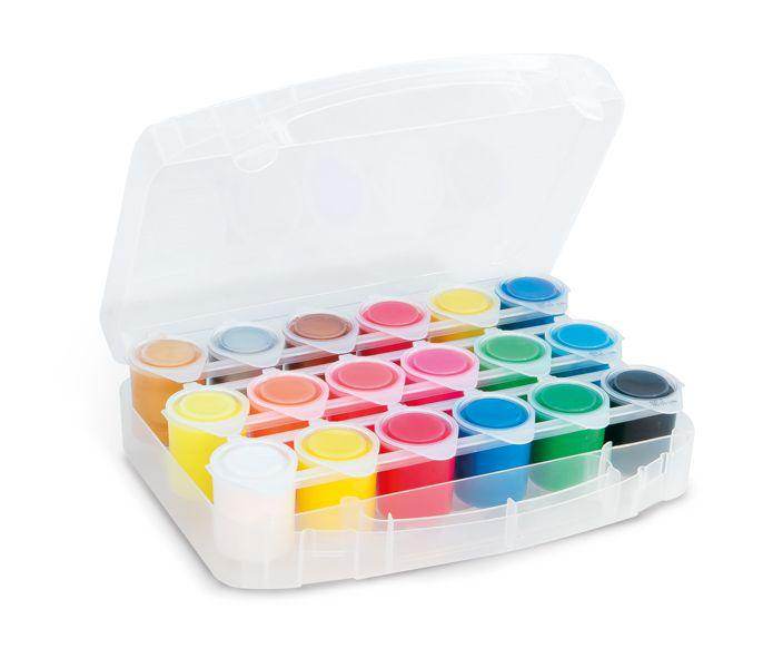 გუაში 18x25ml ბლოკ კონტეინერით 18 ფერი