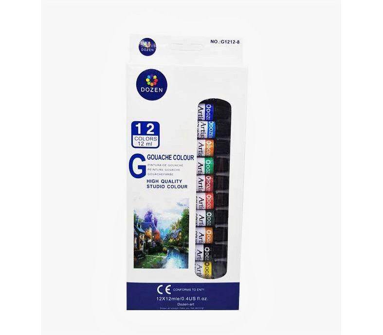 გუაშის საღებავი ნაკრებში G1212-8