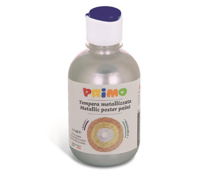 გუაში 233TM300910 Ready-mix metallic poster paint bottle 300 ml with flow-control cap silver 910.