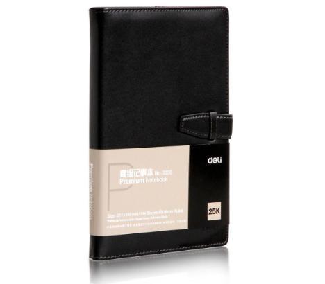 ბლოკნოტი ტყავის ყდით 205x143მმ - 114 ფურცელი - ხაზი