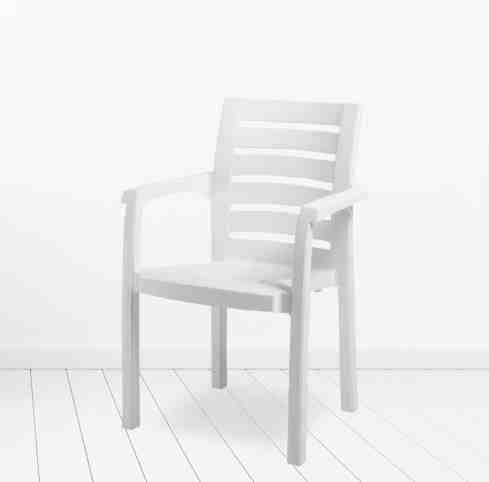 პლასტმასის სკამი HANIMELI CT012 თეთრი