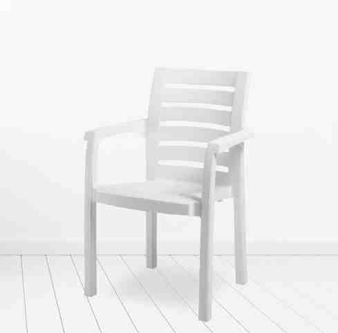 პლასტმასის სკამი HANIMELI CT012 თეთრი