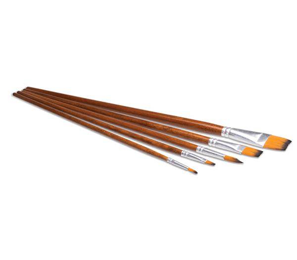 სახატავი ფუნჯების ნაკრები 5ც აკრილის საღებავისთვის 1242P5A