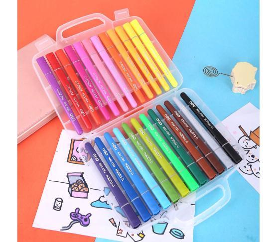 ფლომასტერების ნაკრები 24ფ school