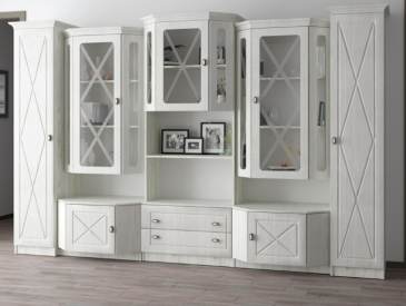 მისაღები ოთახის კედელი ანტეკი კომპლექტი