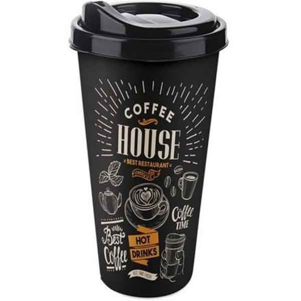 ყავის ჭიქა პლასტმასის 400 მლ AP-9122 TTZ