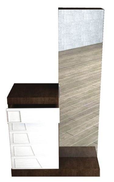 კომოდი სარკით - Afzelia