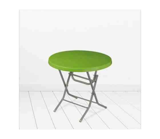 პლასტმასის მაგიდა მრგვალი დასაკეცი MANOLYA CT058 მწვანე