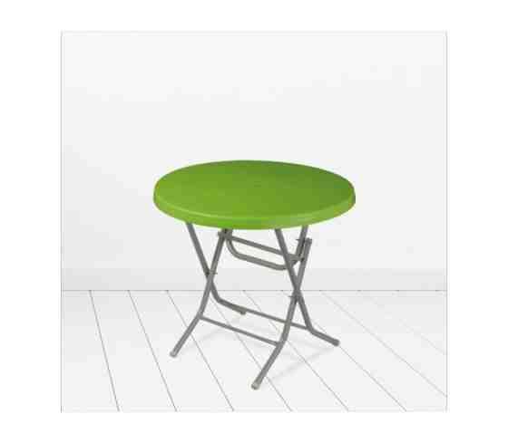 პლასტმასის მაგიდა მრგვალი დასაკეცი MANOLYA CT058 მწვანე