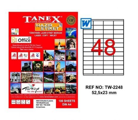 ლეიბლი ა4 1x48 100ფურც (525x23) - 48 ნაჭრიანი