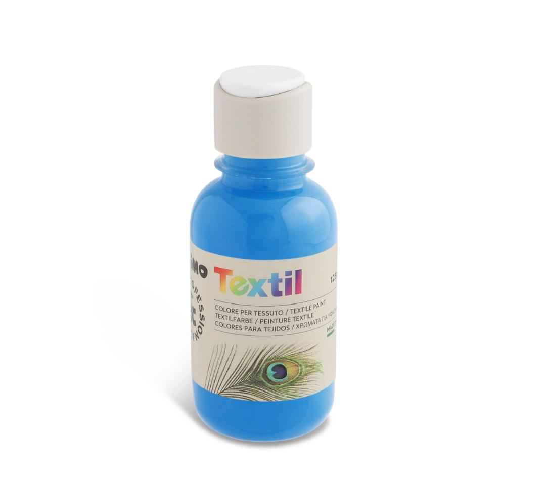 აკრილის საღებავი 410TX125501 Textile paint 125 ml bottle with flow-control cap Cyan