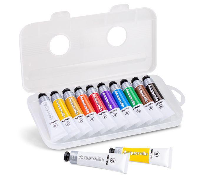 აკვარელი10 tubes of fine watercolour 18 მლ