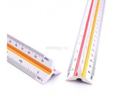 სახაზავი სამწახნაგოვანი სხვადასხვა მასშტაბით 30სმ E8930