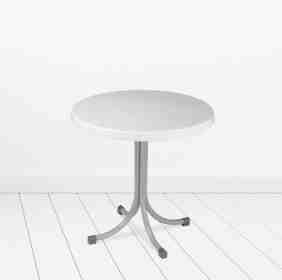 პლასტმასის მაგიდა მრგვალი MANOLYA CT057 თეთრი