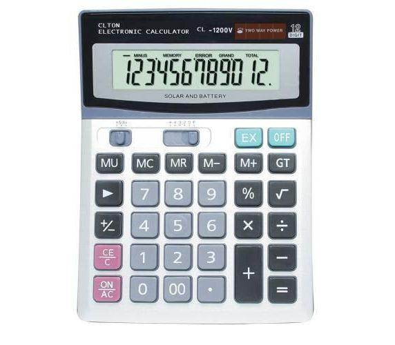 კალკულატორი 12 თანრიგიანი CL-1200V 512005