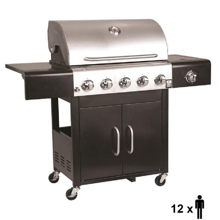 გრილი-ბარბექიუ გაზის XXL Trendy 5.1 თუჯის ცხაურით