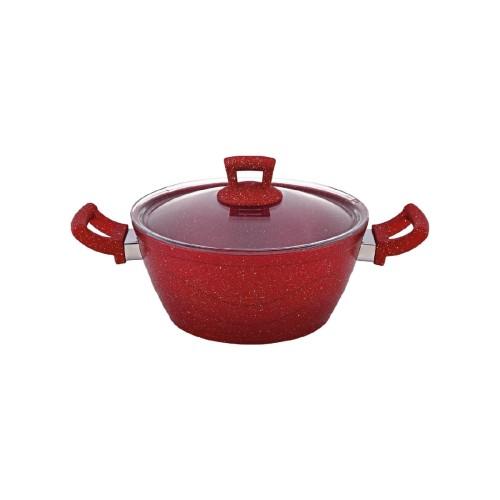 Hascevher Germantium 18x09 სმ ქვაბი წითელი 11263