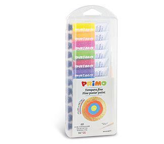 გუაში 450T12FMP Set with 12 ml poster paint tubes polypropylene box with 8 metallic and 4 fluo colours