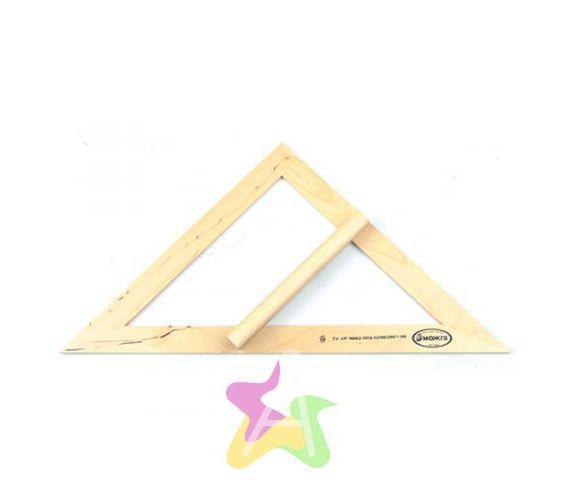 ხის სახაზავი სამკუთხედი (საკლასო)30°