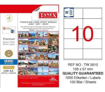 ლეიბლი ა4 1x10 100ფურც (105x57) 2610